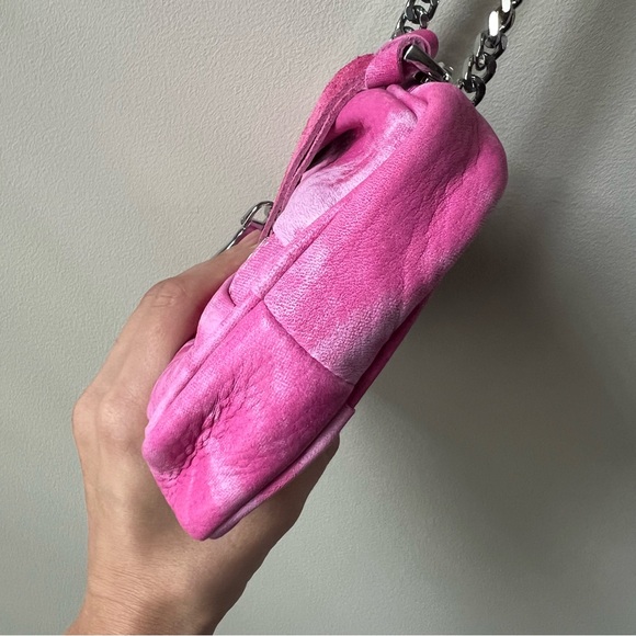Aimee Kestenberg Tamitha Small Leather Crossbody Bag Pink Tie Dye - Picture 6 of 9